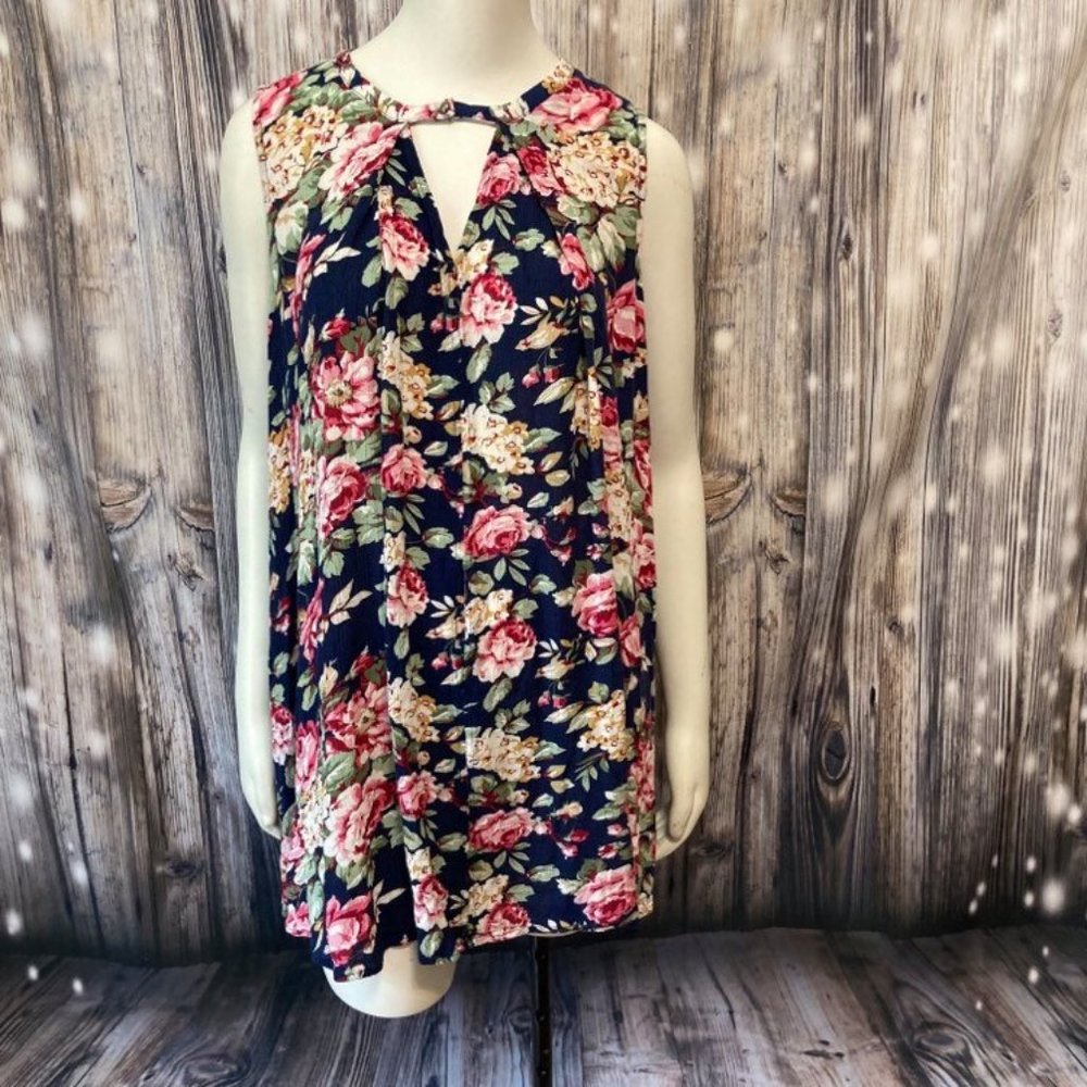 Floral Umgee Tunic/Mini Dress